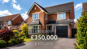 A well-presented detached house with a tidy driveway and landscaped garden, representing accurate property pricing and buyer interest.